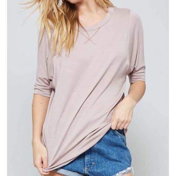 Light Pink Causal dolman Top - Picture 1 of 7